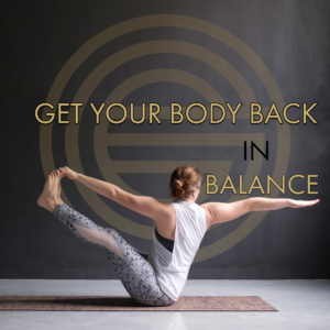 Person practicing yoga for balance